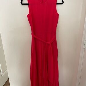 J. Crew Vibrant Red Maxi Jumpsuit